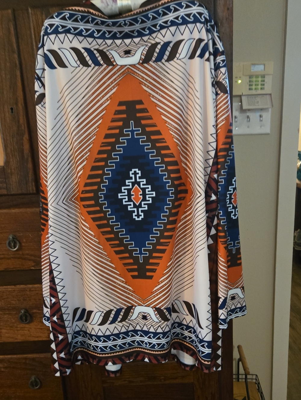 Geometric, Aztec Print Duster - Picture 2 of 4
